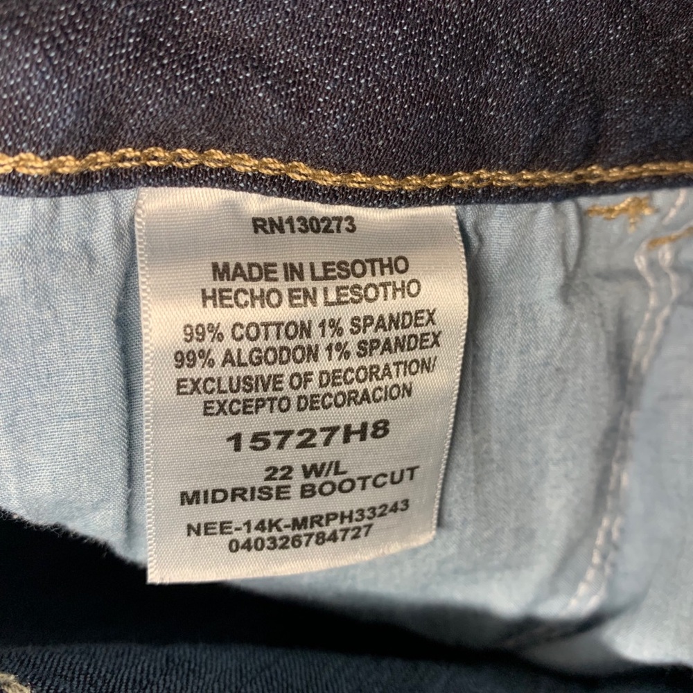 Lee Riders Jeans Size 22 - Picture 3 of 5